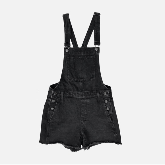 Madewell Adirondack Short Overalls in Lunar Wash Size XS - Picture 4 of 6